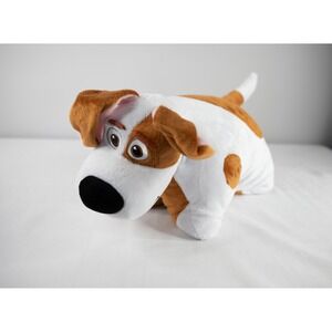Pillow Pets Max Secret Life of Pets 2 Plush Dog Large White Brown Jack Russell